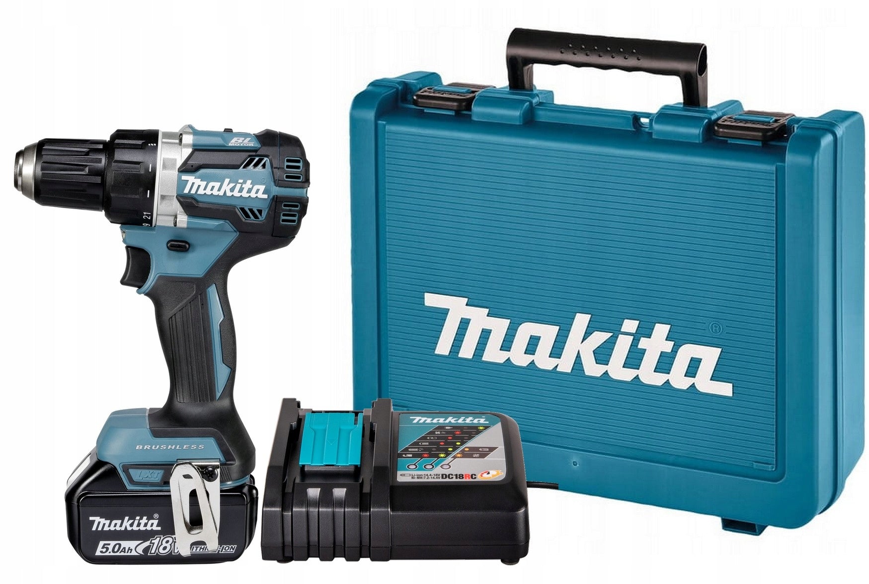 MAKITA DDF484RT1E DRILL BRUSHLESS SCREWDRIVER 18V 54NM 1x 5.0AH