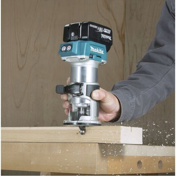 MAKITA DRT50ZJX2 aku kombinovaná frézka s příslušenstvím 18V bez baterie, k Milling machine type plunge