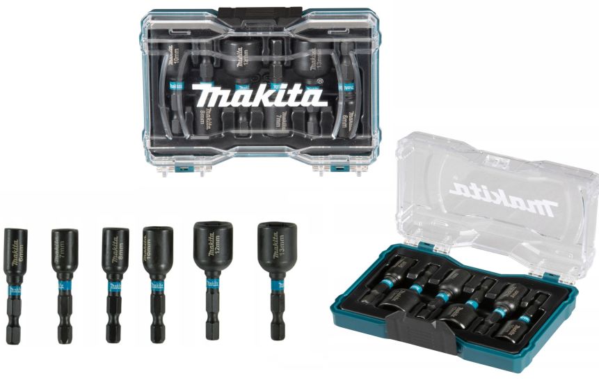 MAKITA E-15768 Impact Socket Set 1/4" 50mm 6 Pack