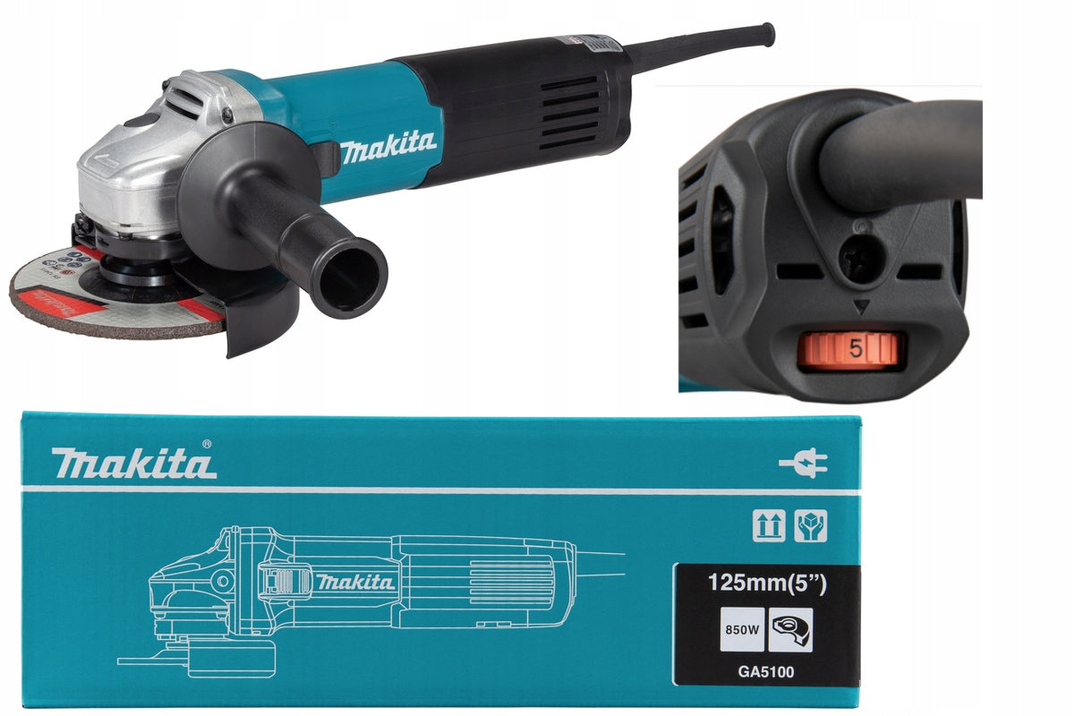 MAKITA GA5100 ANGLE GRINDER 125mm -- Rotation adjustment -- Makita PL --