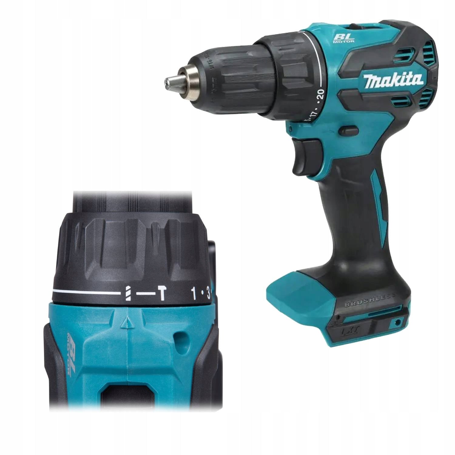 MAKITA hammer drill 18V 65Nm brushless LXT DHP490Z PL