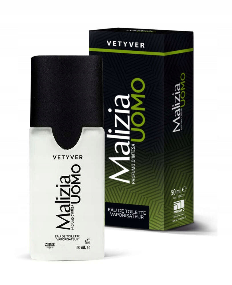 MALIZIA UOMO VETYVER Eau de toilette for Men EDT 50ml