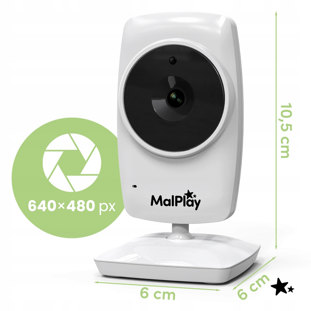 MALPLAY NANNYEYE LITE 3,2" BABY MONITOR CAMERA ADDITIONAL Medical device no