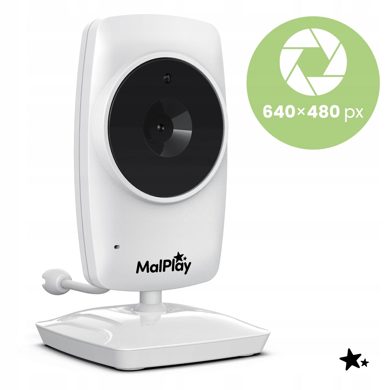 MALPLAY NANNYEYE LITE 3,2" BABY MONITOR CAMERA ADDITIONAL Packaging status original
