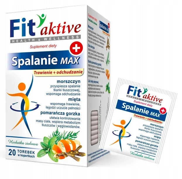 MALWA Fit Aktive Herbal Tea BURNING MAX 20tb Expiration date not specified