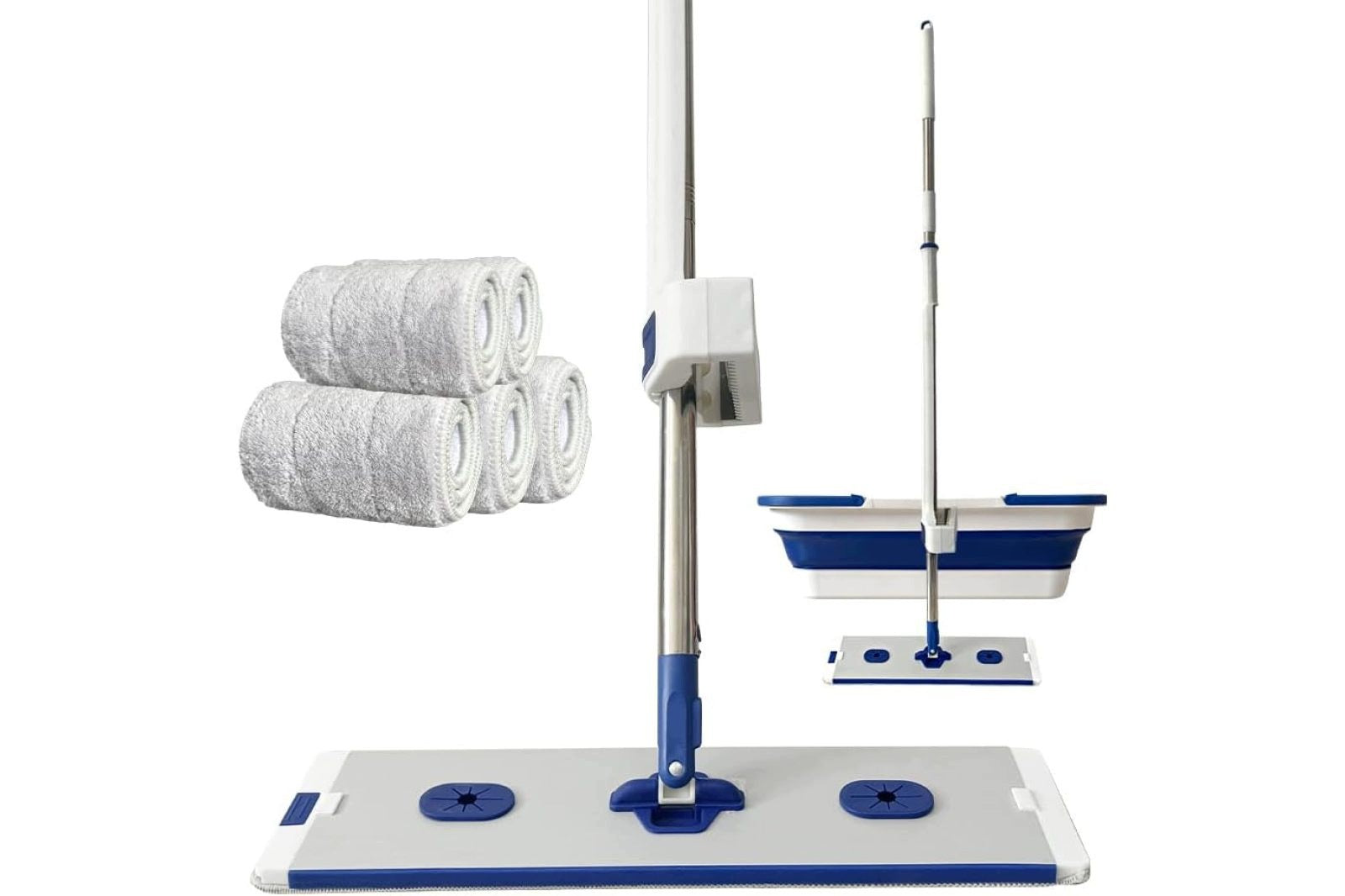 MAMA magic mop set with bucket and 5 replaceable microfiber cartridges