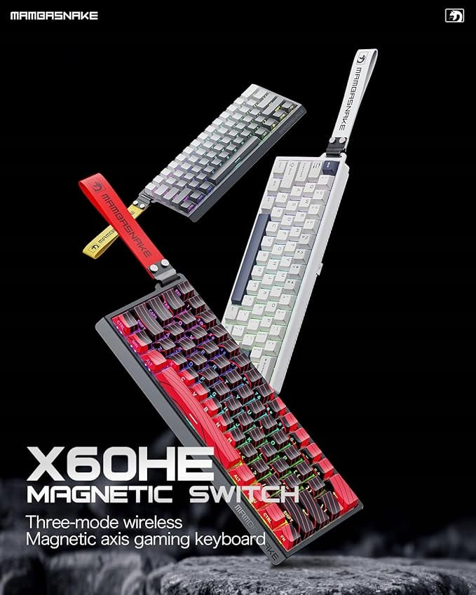 MAMBASNAKE X60HE RGB USB QWERTY Gaming Keyboard Manufacturer code X60HE