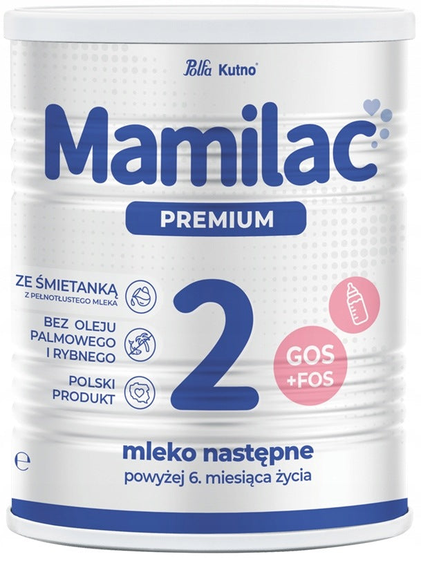MAMILAC PREMIUM 2 MILK AFTER 6 MONTHS WITHOUT PALM OIL 400G x2 Packaging status original