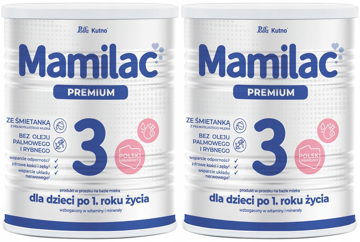 MAMILAC PREMIUM 3 MILK AFTER 12 MONTHS WITHOUT PALM OIL 400G x2