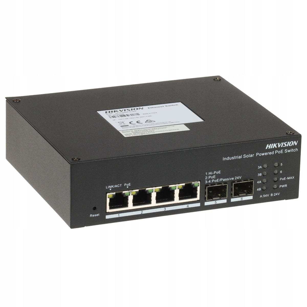 MANAGED INDUSTRIAL SWITCH POE DS-3T1506HP-EI-UPS/NO POWER UNIT 4-PORTO