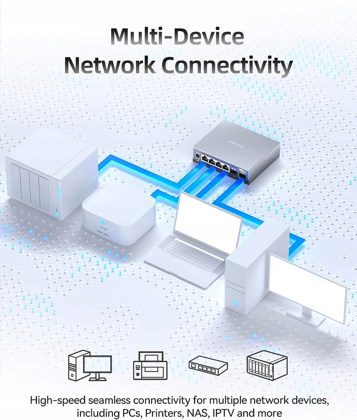 MANAGED NETWORK SWITCH 6 PORTS 2.5G 4X RJ45 AND 2X SFP PLUS Manufacturer NE