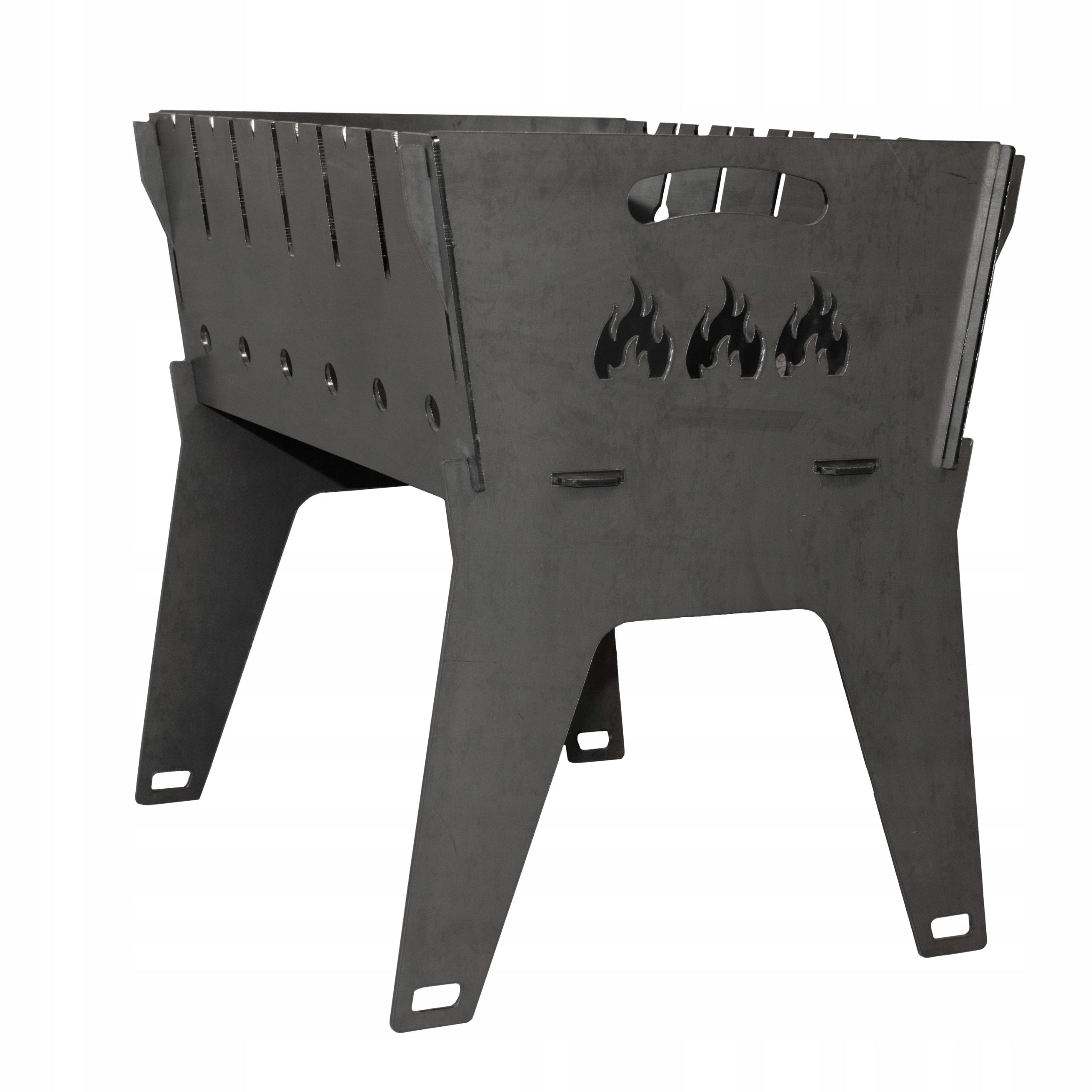 MANGAL FOLDING GRILL MADE OF 3 MM STEEL FOR SKEWERS AND GRILLING L63 Packaging status original