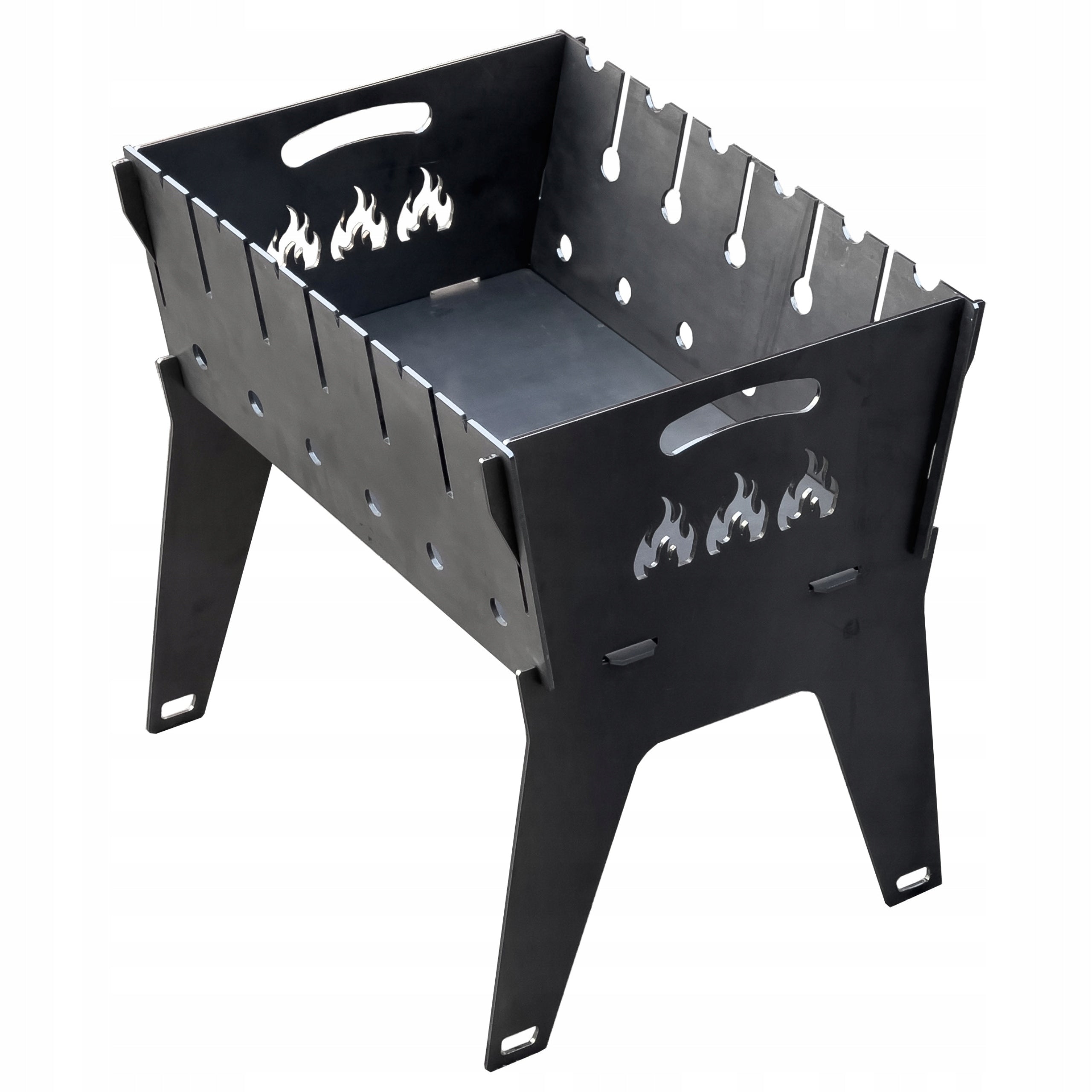 MANGAL FOLDING GRILL MADE OF 3 MM STEEL FOR SKEWERS AND GRILLING L63