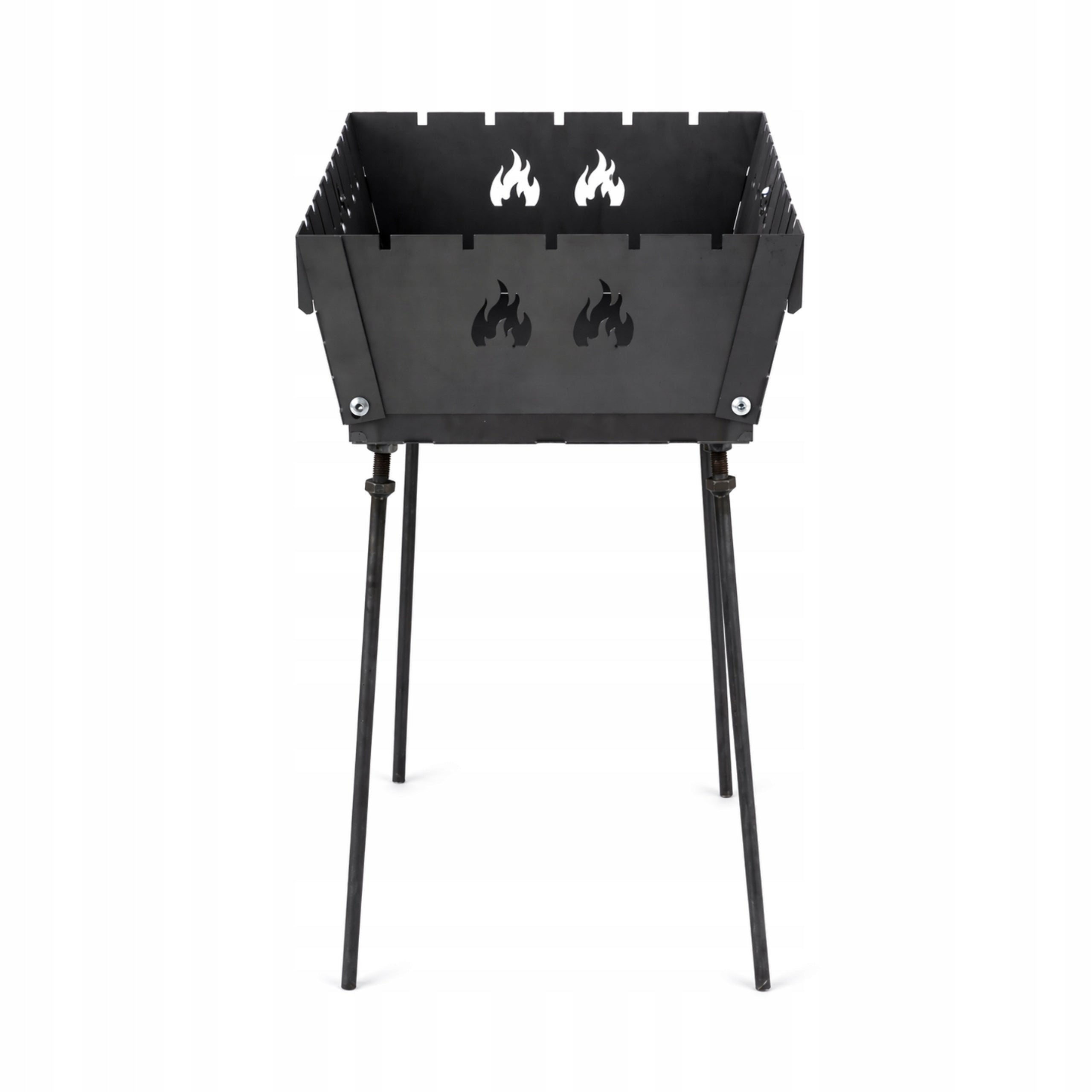 MANGAL GRILL FOLDING 2MM SUITCASE TOURIST 8 SKEWERS + COVER T82P Grill depth 16 cm