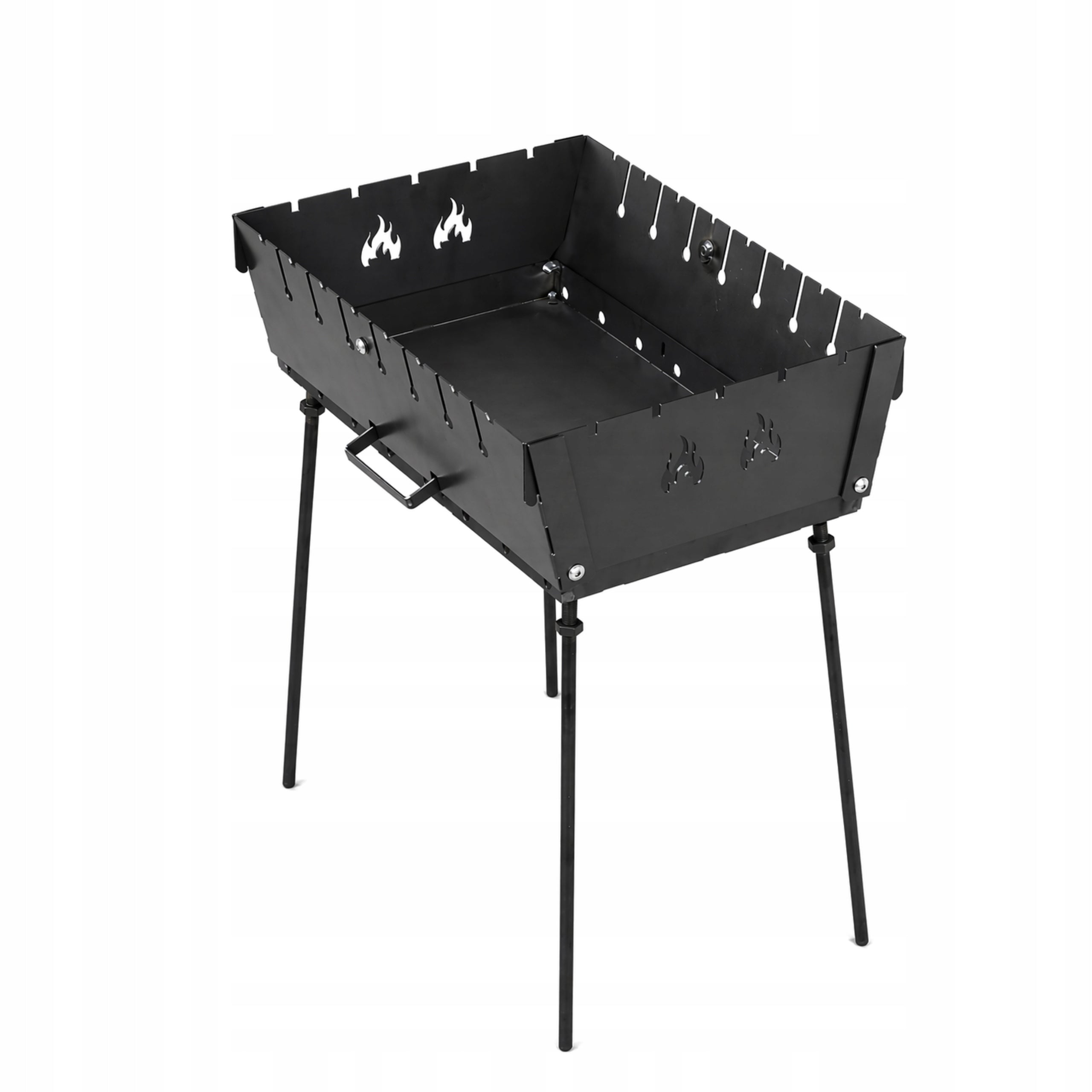 MANGAL GRILL FOLDING 2MM SUITCASE TOURIST FOR 8 SKEWERS T82