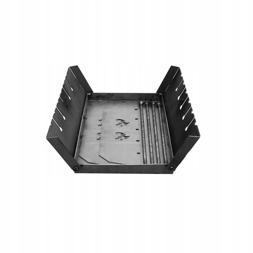 MANGAL "TOURIST" FOR 6 SKEWERS 2MM + COVER GRILL FOLDED T62P Grill depth 16 cm