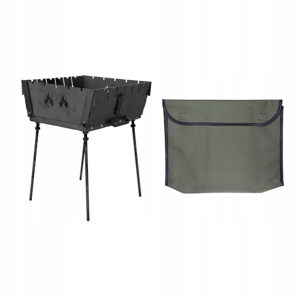 MANGAL "TOURIST" FOR 6 SKEWERS 2MM + COVER GRILL FOLDED T62P