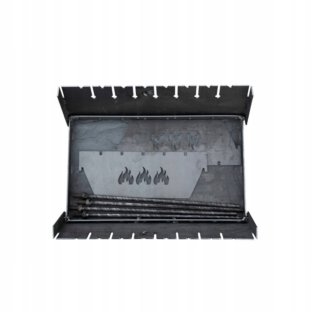 MANGAL "TOURIST" FOR 8 SKEWERS 3MM + COVER T83P GRILL FOLDED T83P Grill depth 16 cm