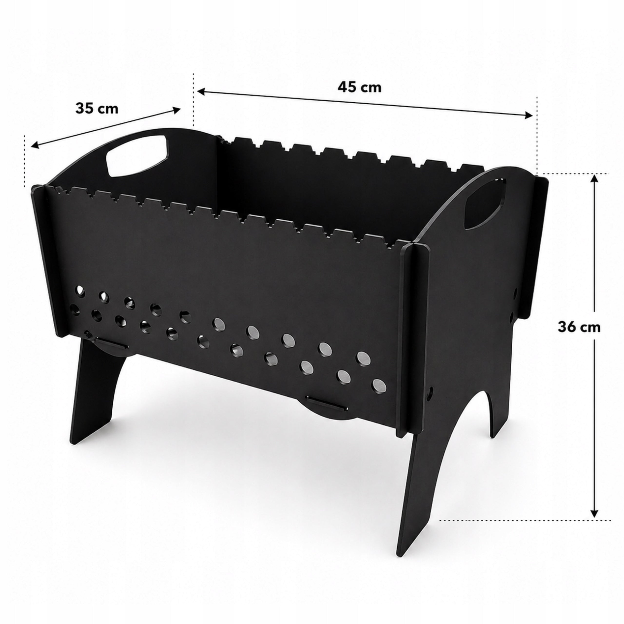 MANGAL grill FOLDED into 10 skewers carbon metal 3mm Manufacturer code 1265898099000
