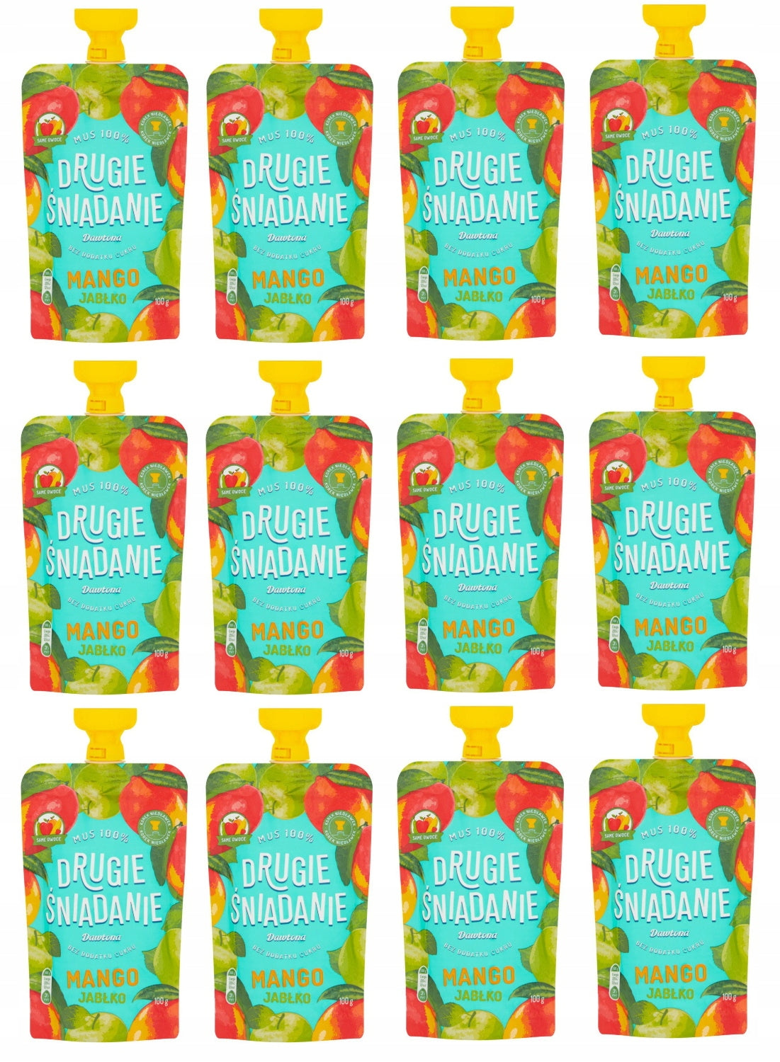 MANGO MOUSSE APPLE TUBE DAWTONA 12X100G