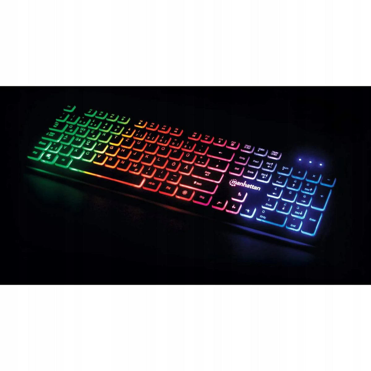 MANHATAN Ultraflache USB-Gaming LEDs KEYBOARD