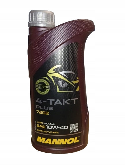 MANNOL OIL 4-BAR PLUS 10W40 1L JASO MA2 FOR FOUR-STROKE ENGINES