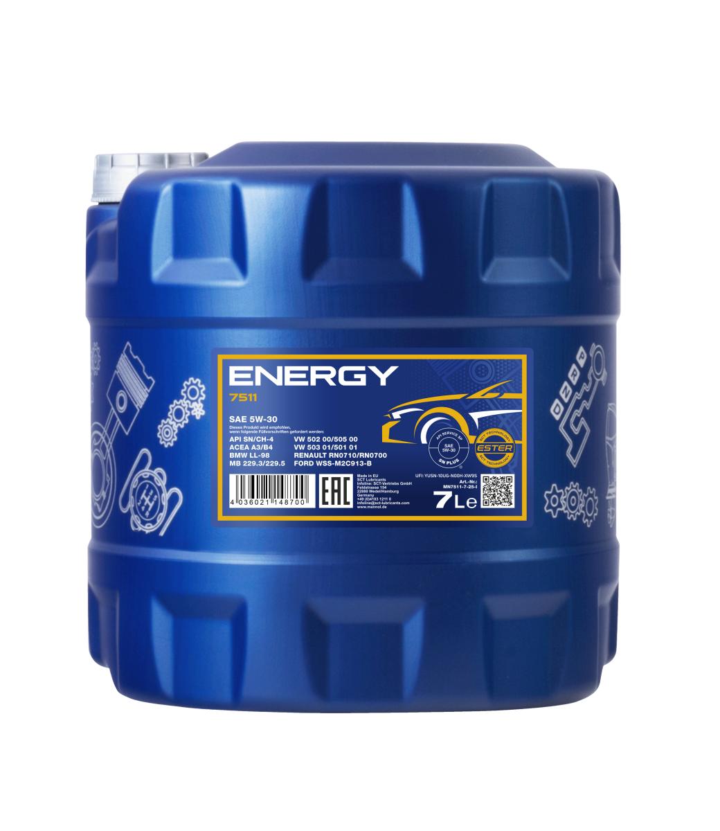 MANNOL OIL 5W-30 7511 7L Packaging volume 7 l