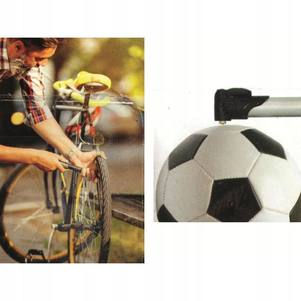 MANUAL Mini Bicycle PUMP FOR BICYCLE BALLS DUNLOP Packaging status original
