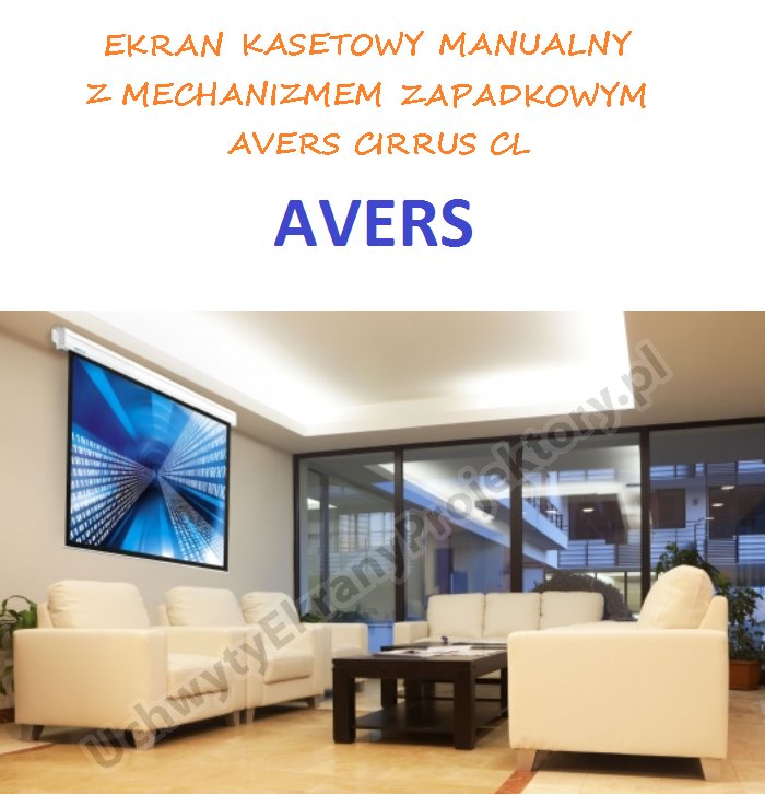 MANUAL PROJECTION SCREEN AVERS CIRRUS CL 240 Brand AVERS