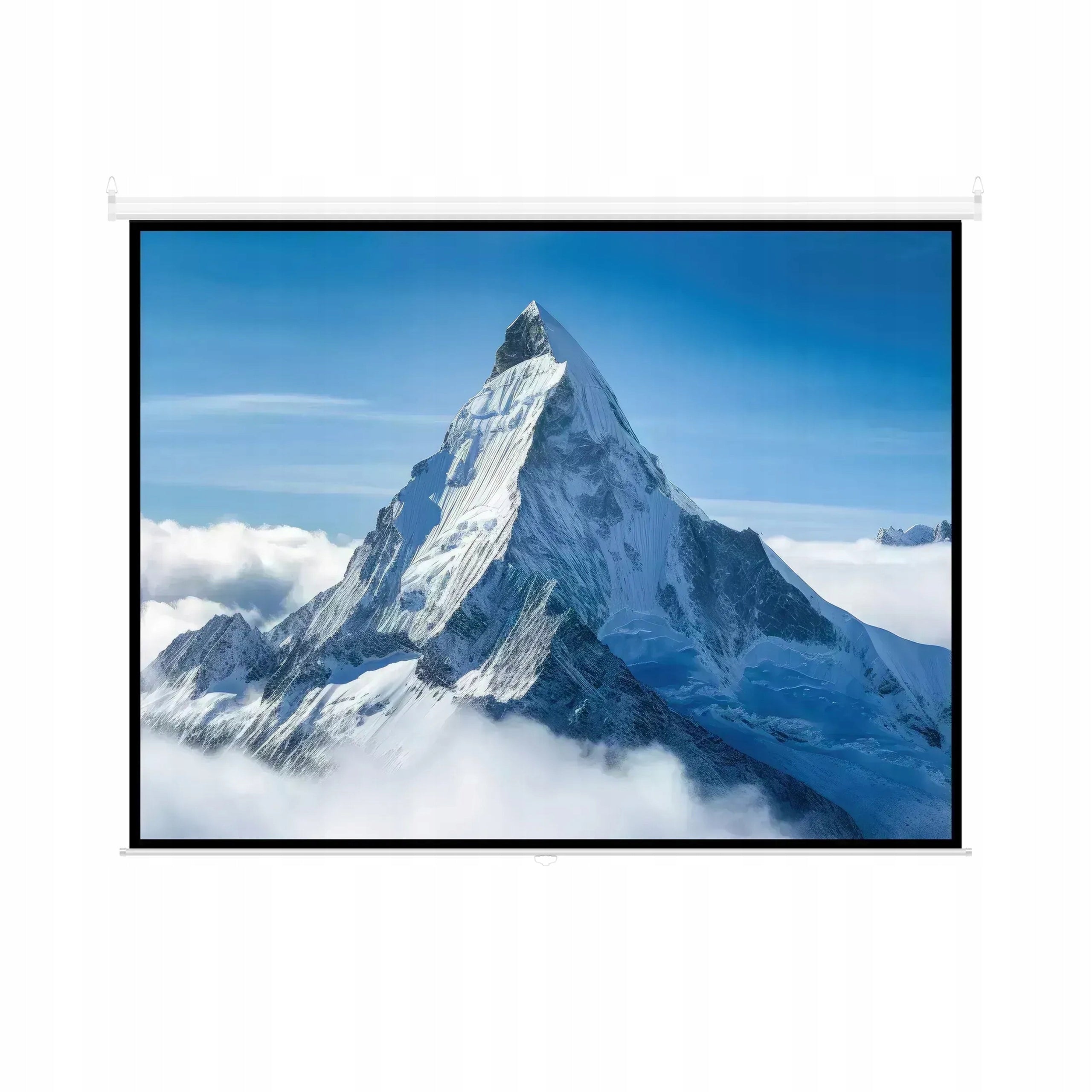 MANUAL PROJECTION SCREEN SEMI-AUTOMATIC WALL/CEILING 1:1 96'' 178x178cm