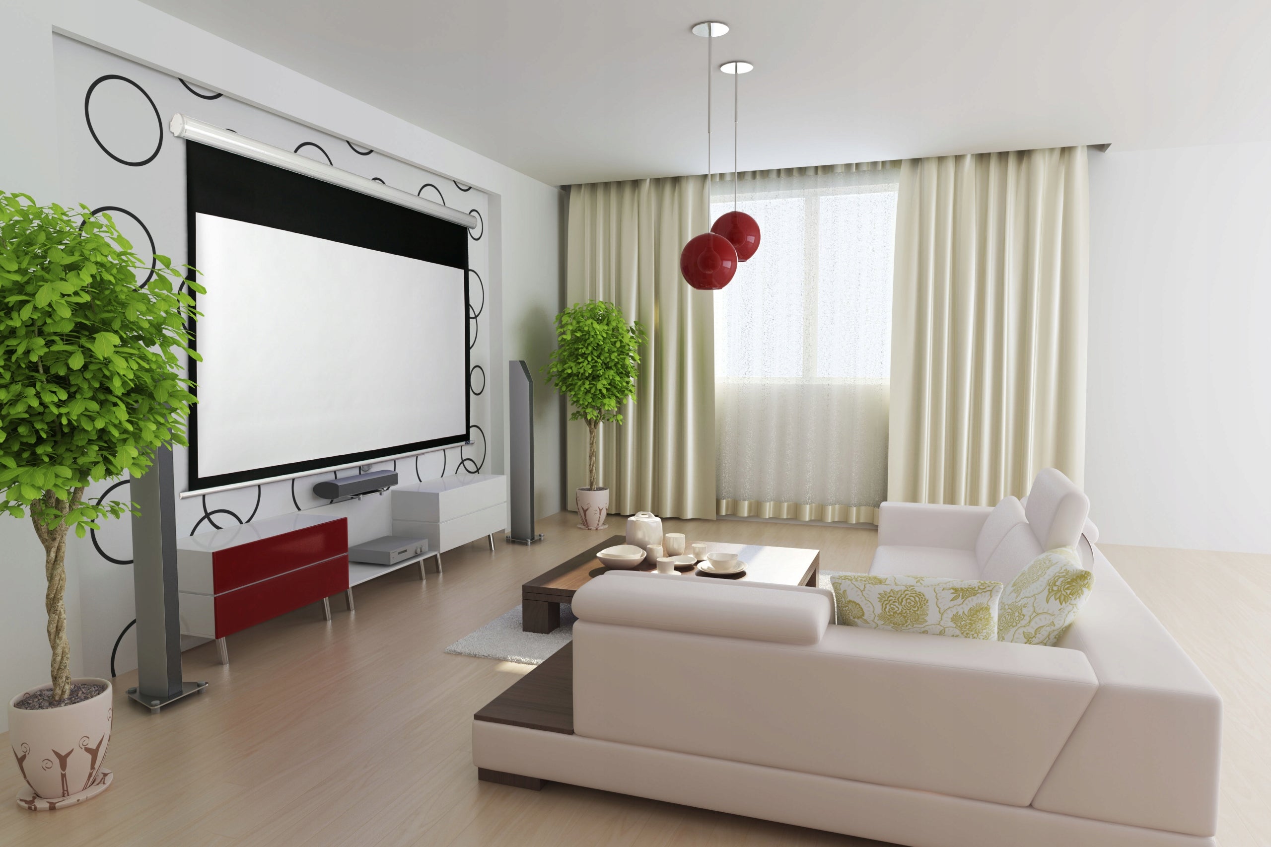 MANUAL PULL-DOWN PROJECTION SCREEN - 16:10 240x150cm- 111" - ORAY SUPERGEAR Packaging status original
