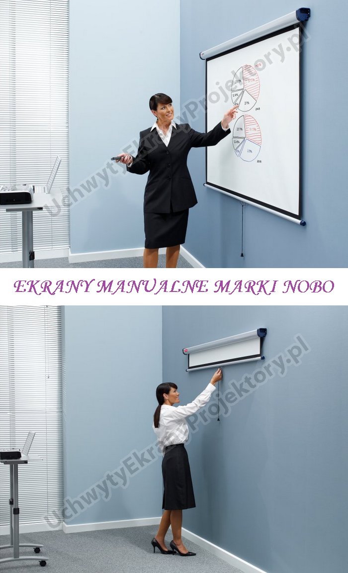 MANUAL SCREEN NOBO MANUAL 150x104cm 16:10 MW Brand Acco