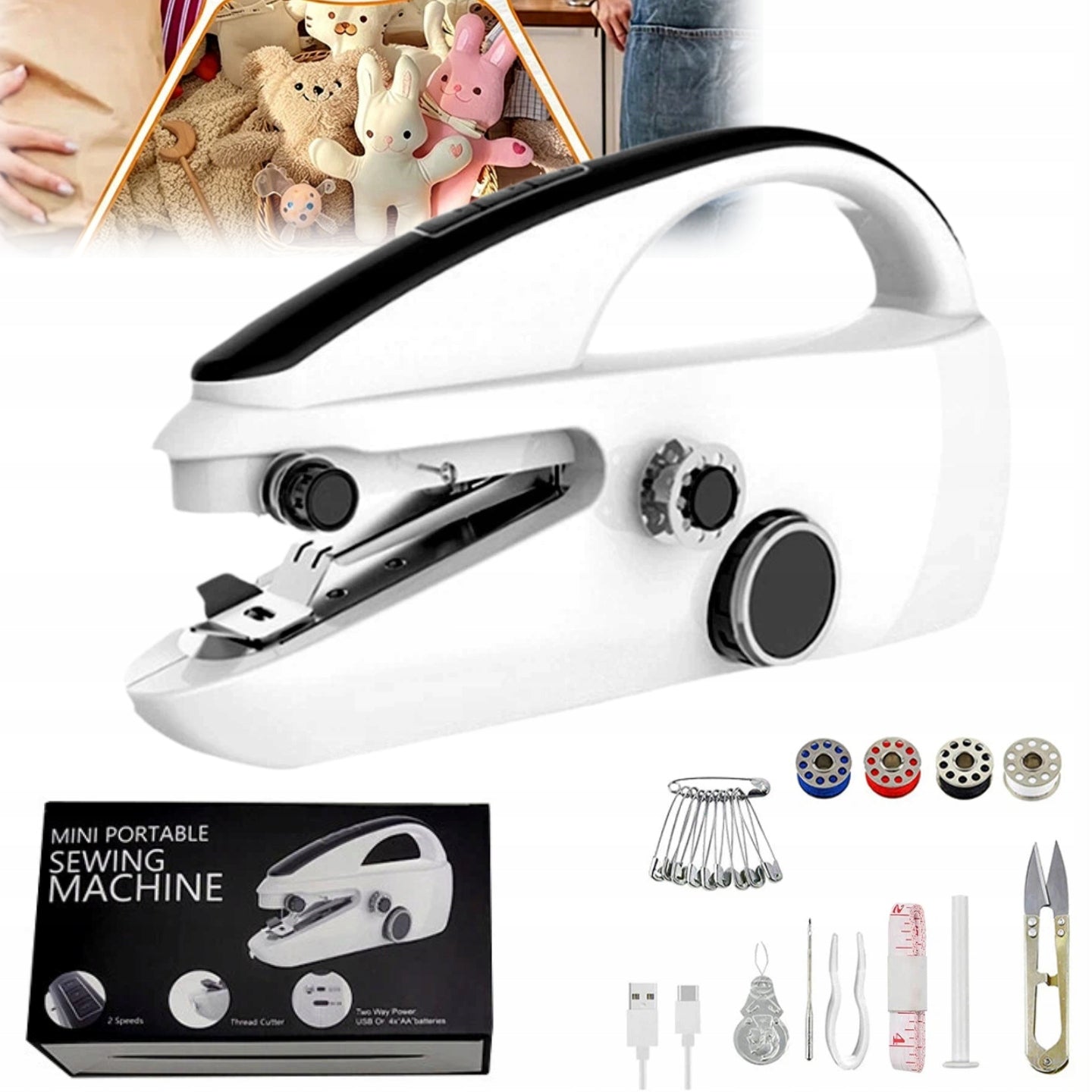 MANUAL SEWING MACHINE, SEWING MACHINE, QUICK SEWING TOOL
