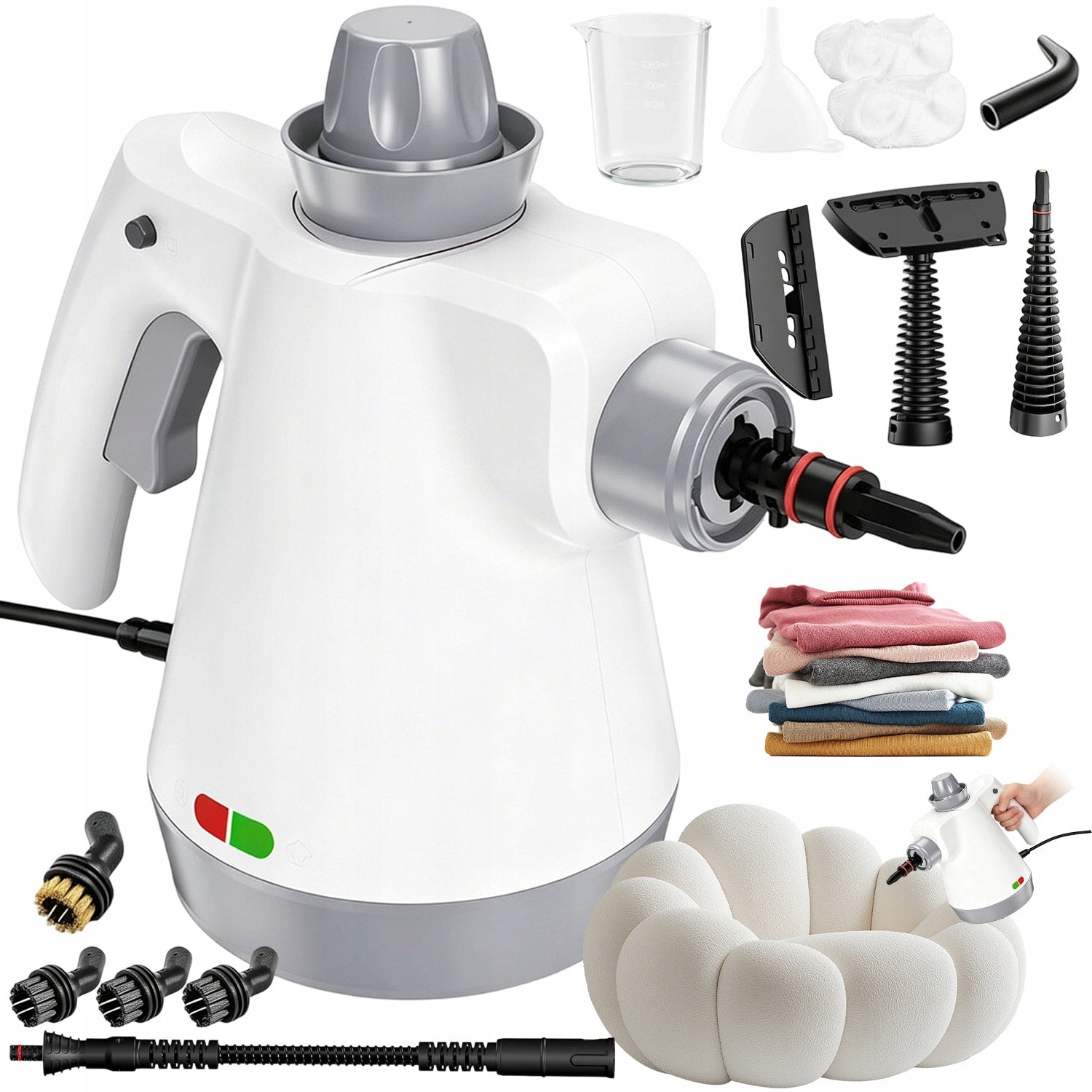 MANUAL STEAM CLEANER STEAMER SET 1050W FOR CLEANING AND REMOVING DIRT