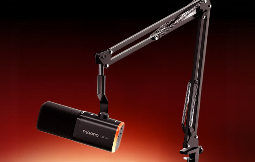 MAONO PD100WS Dynamic Microphone Arm Noise Reduction USB-C Black Packaging status original