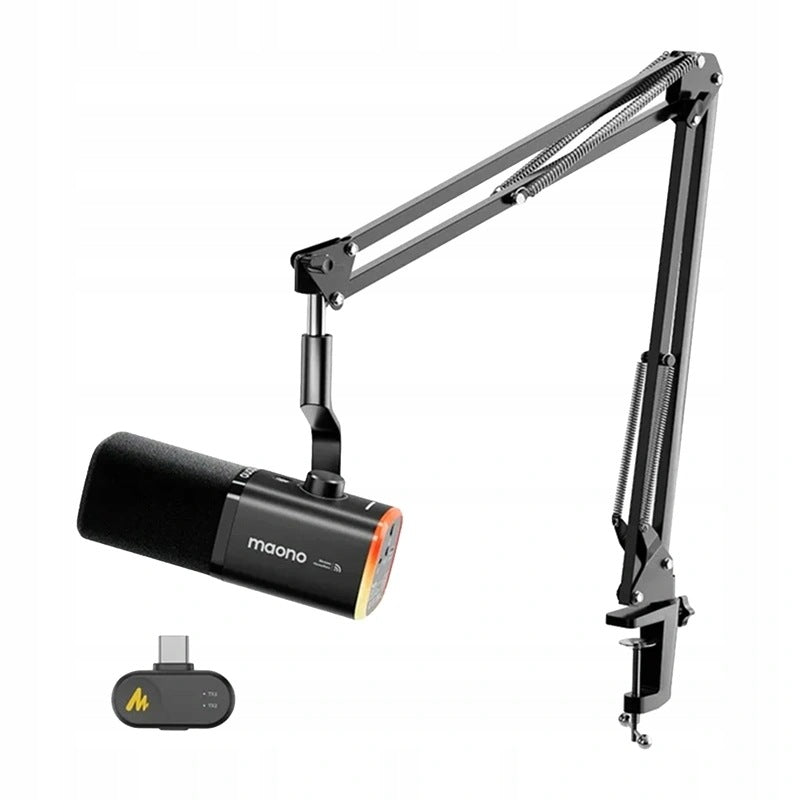 MAONO PD100WS Dynamic Microphone Arm Noise Reduction USB-C Black