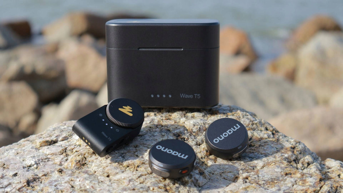 MAONO Wireless Microphone Wave T5 Wireless Lavalier Camera Packaging status original