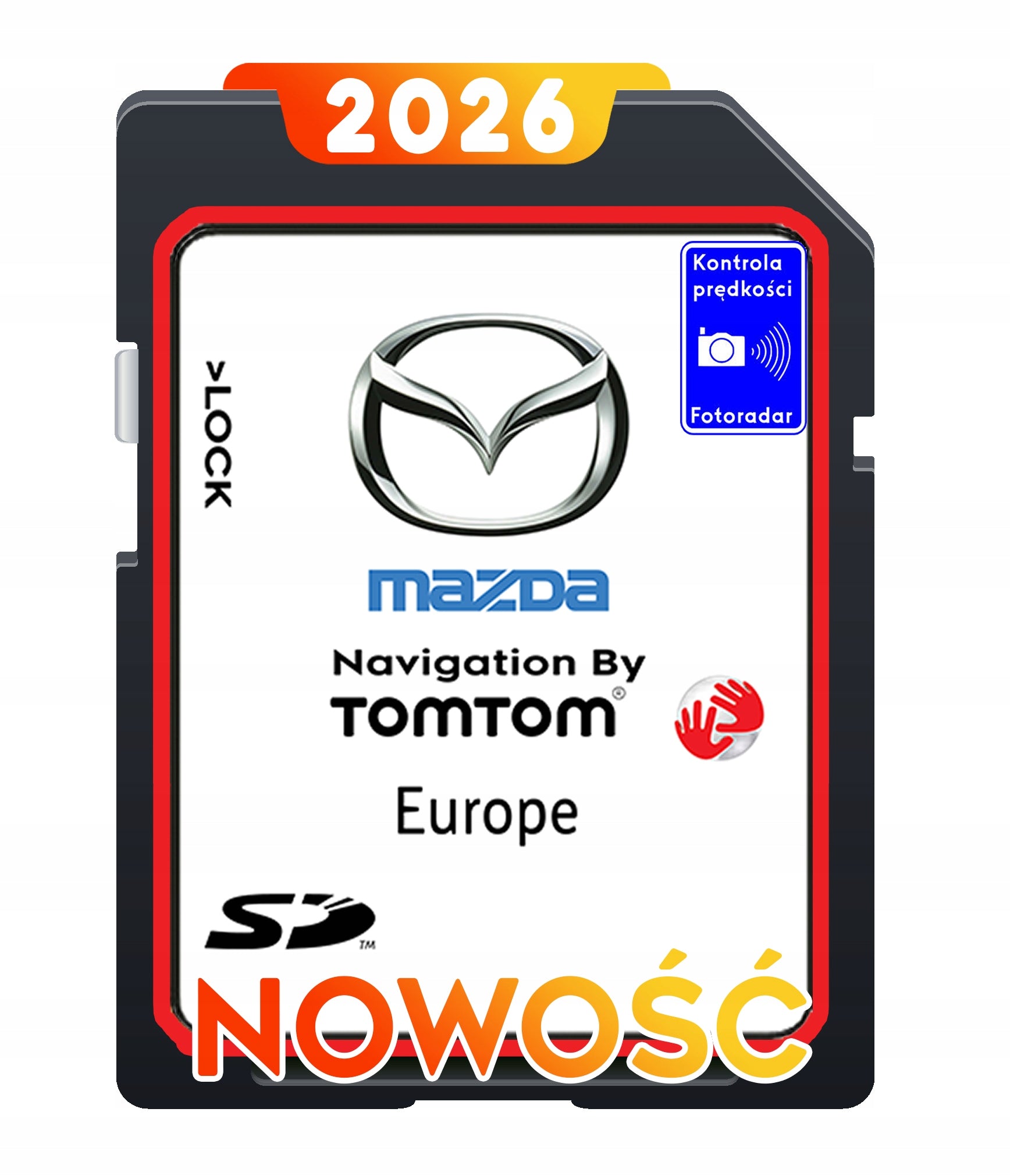 MAP CARD TOMTOM NB1 LIVE MAZDA 6 CX-5 CX-9 2025 11.45 EUROPE RADARS Manufacturer code MAPA KARTA TOTOM NB1 MAZDA 11.45 2025/2026 EU