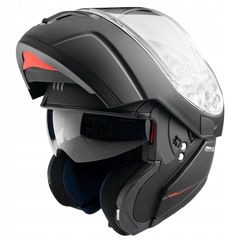 MAP HELMET MT ATOM MATTE BLACK BLENDED s Type flip-up/modular