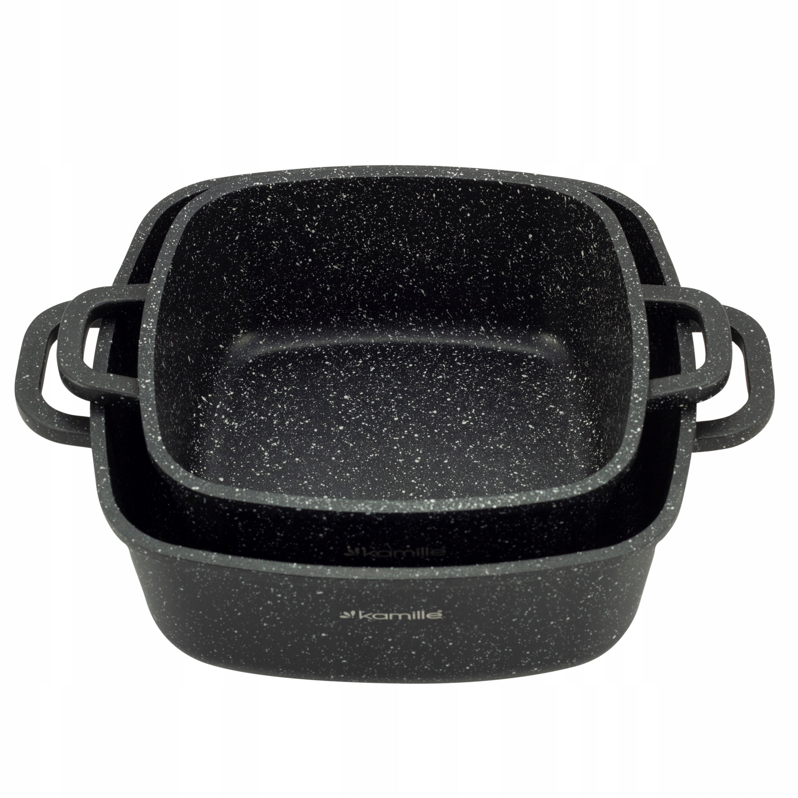 MARBLE POTS 4 EL. SET GAS POTS INDUCTION KAMILLE Coating type marble