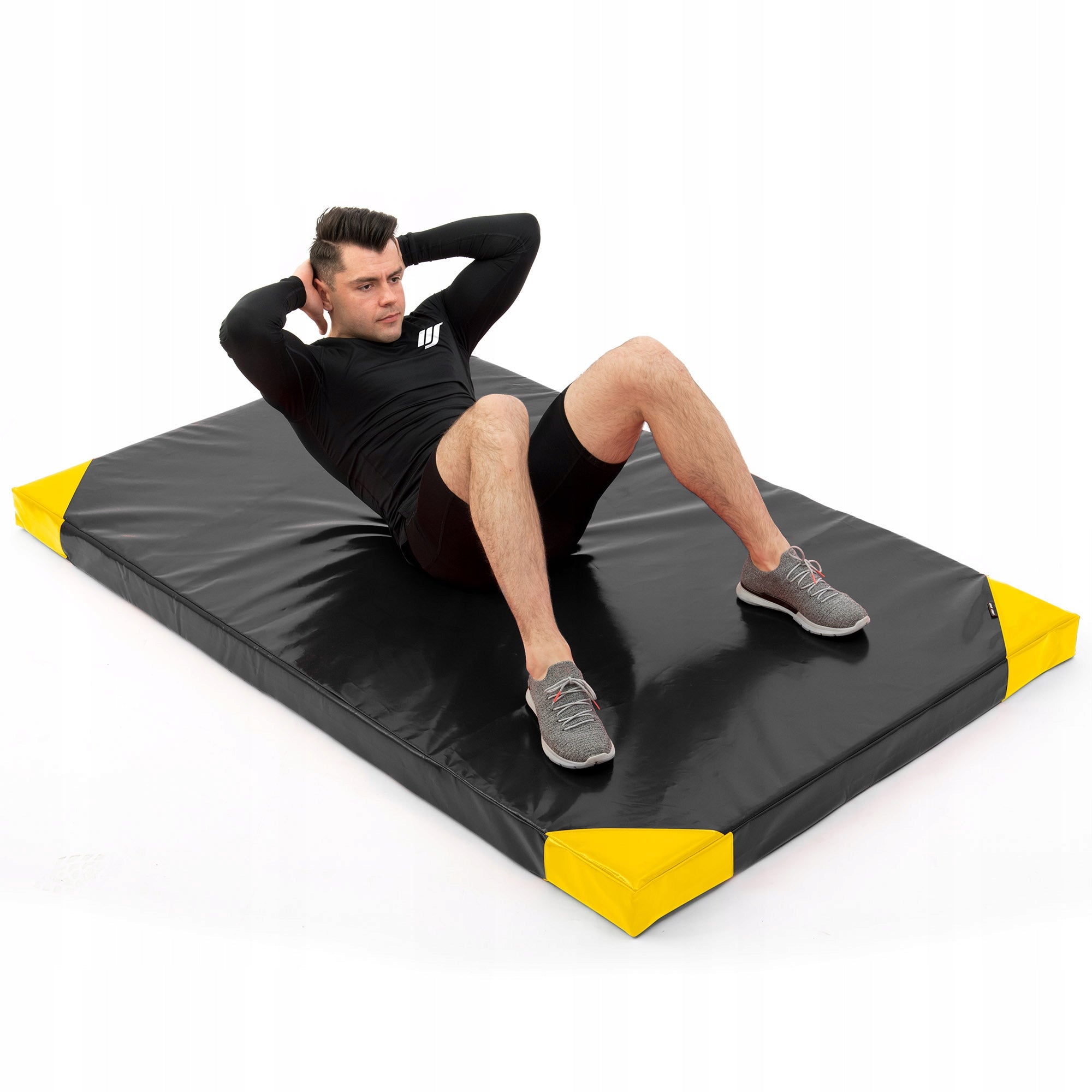 Gymnastikmatratze Marbo Sport 15114, 200x120x5 cm, schwarz/gelb 