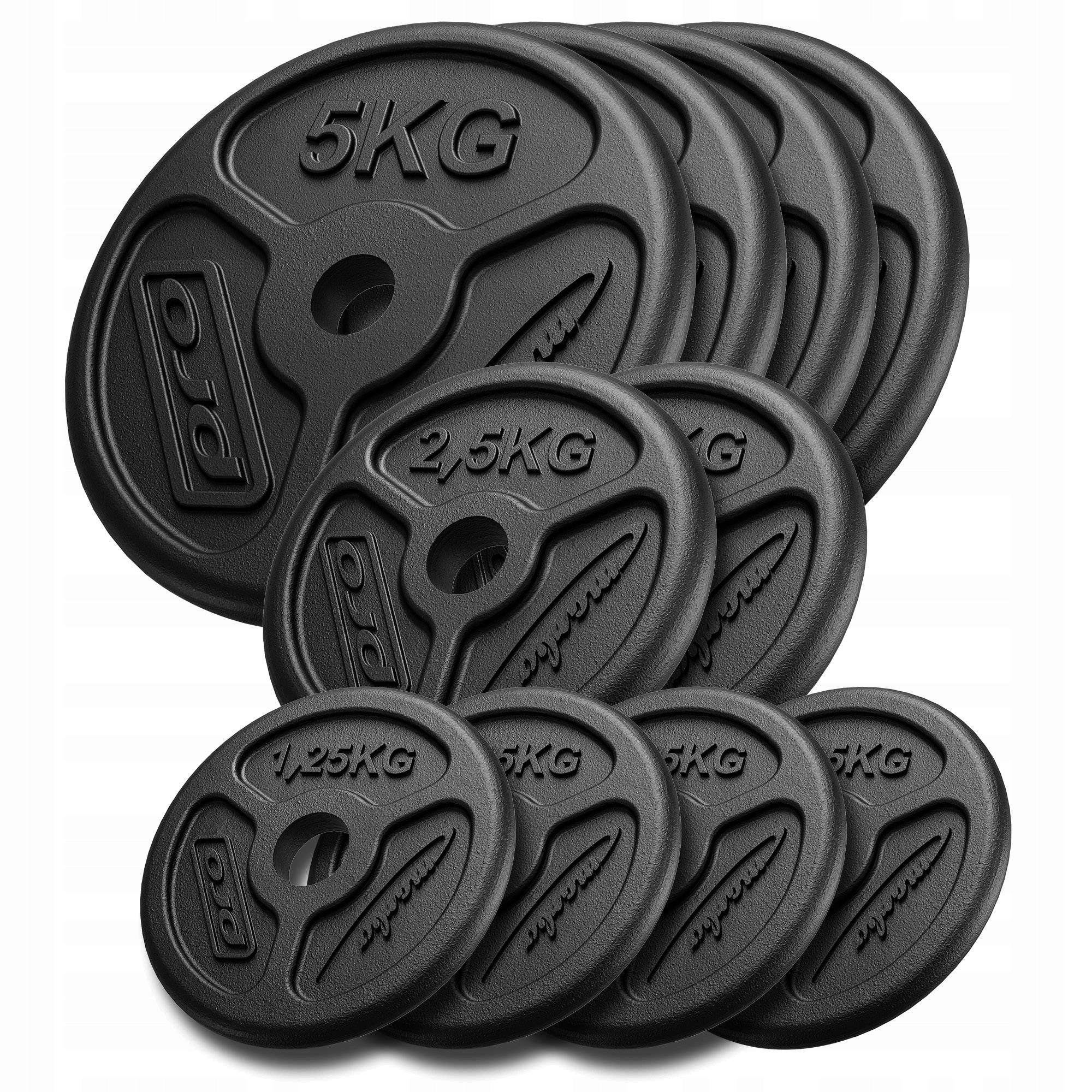 Gewichtsset Marbo Slim, 30 kg, 10 Teile 