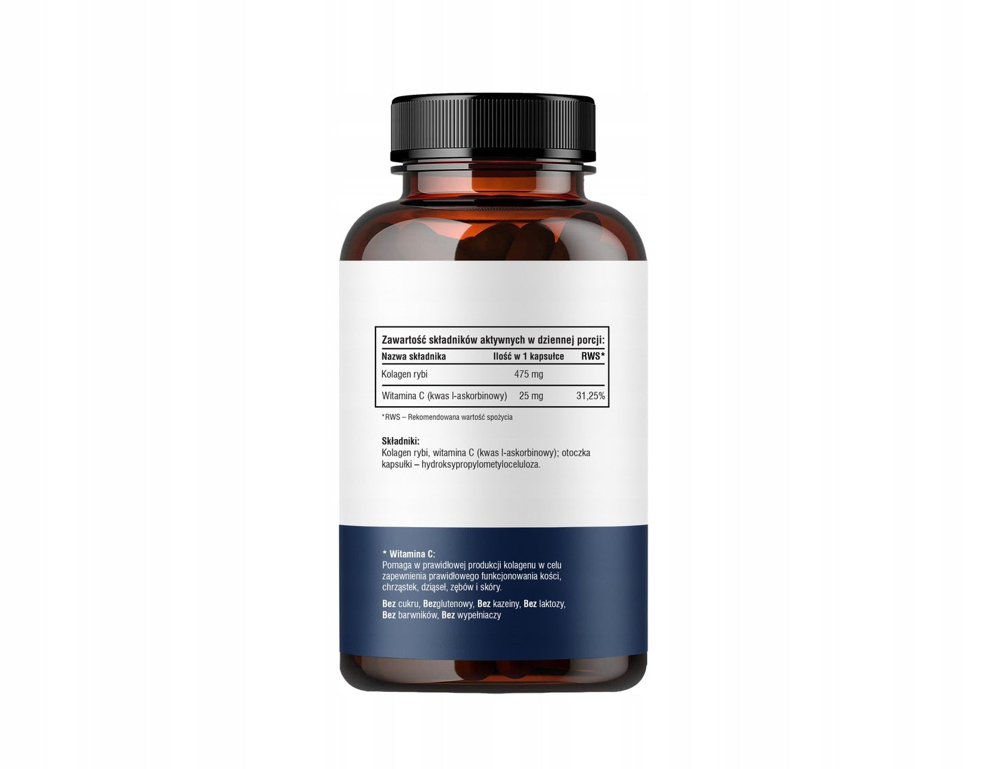 MARINE COLLAGEN FISH NATURAL FOR JOINTS BONE TEETH SKIN + VITAMIN C 100KAP Expiration date at least 1 year from the date of purchase
