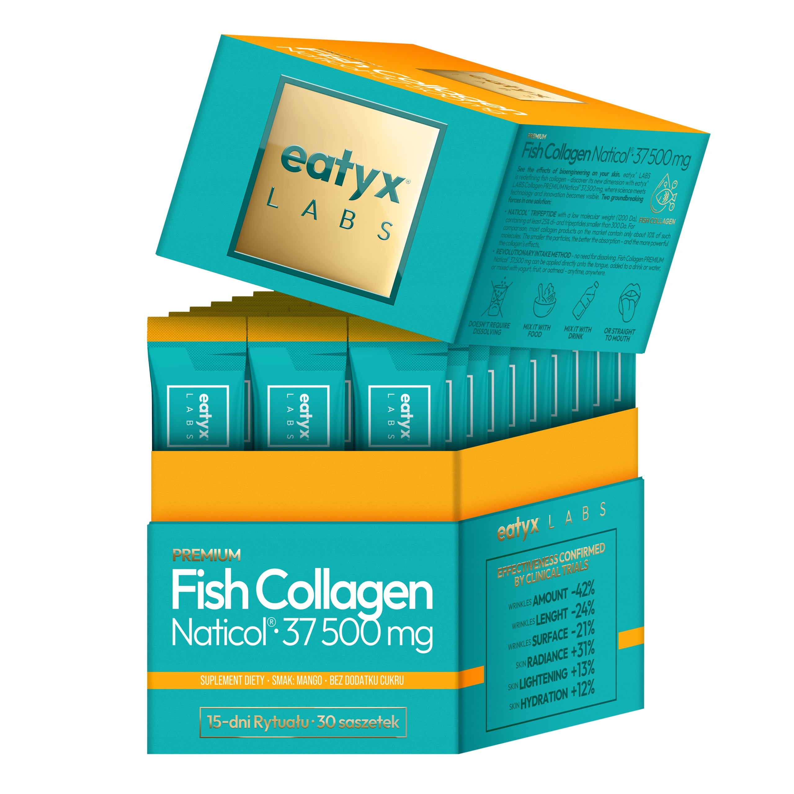 MARINE FISH COLLAGEN 37 500 mg collagen liquid joint supplement MANGO Expiration date at least 3 months from the date of purchase