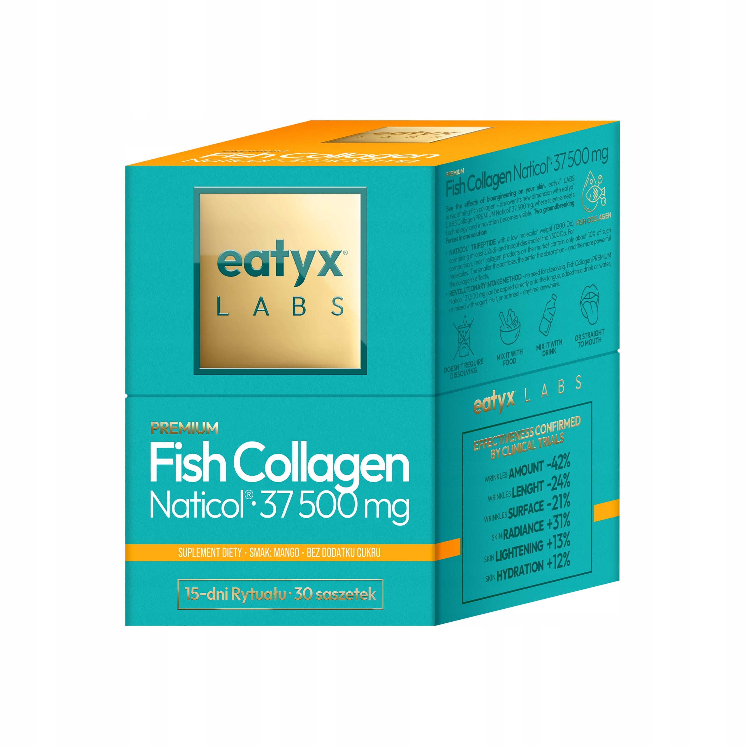 MARINE FISH COLLAGEN 37 500 mg collagen liquid joint supplement MANGO Packaging status original