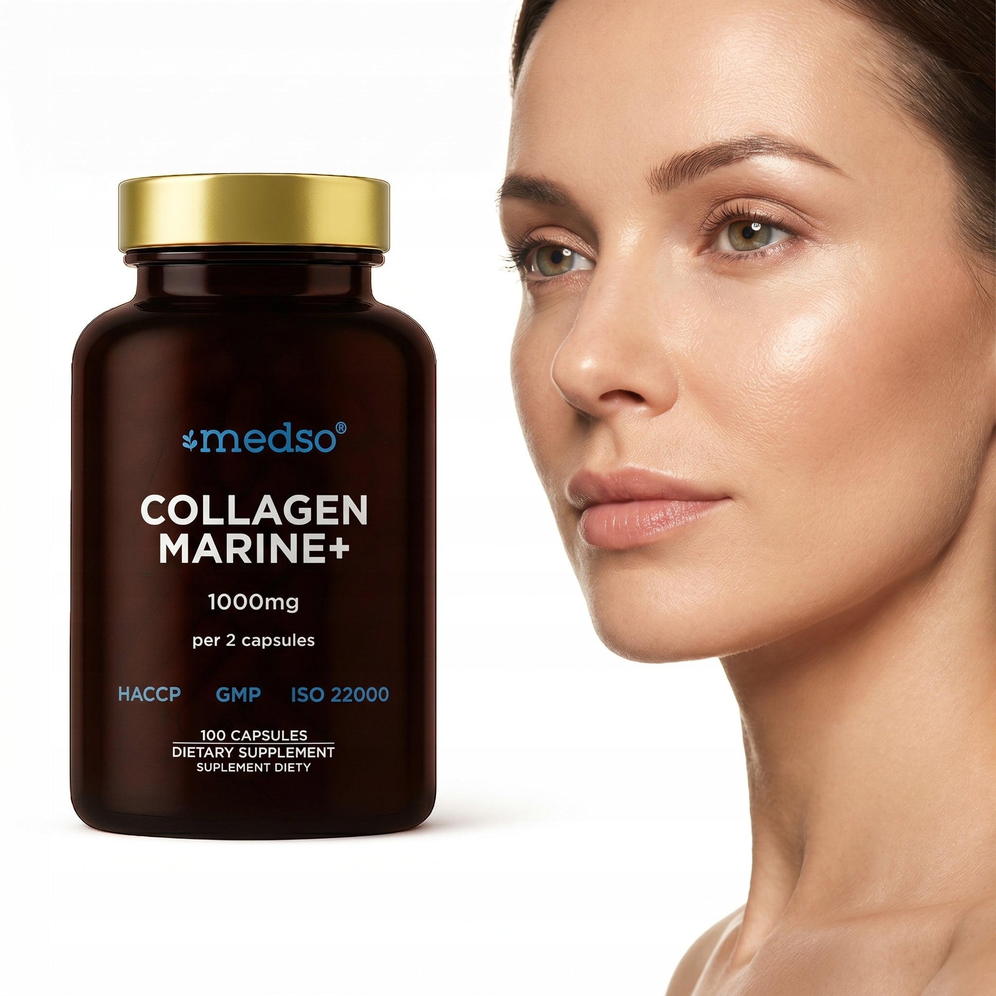MARINE FISH COLLAGEN FROM SEA FISH JOINTS BONE CARTILAGE SKIN 2x 100CAPS. Packaging status original