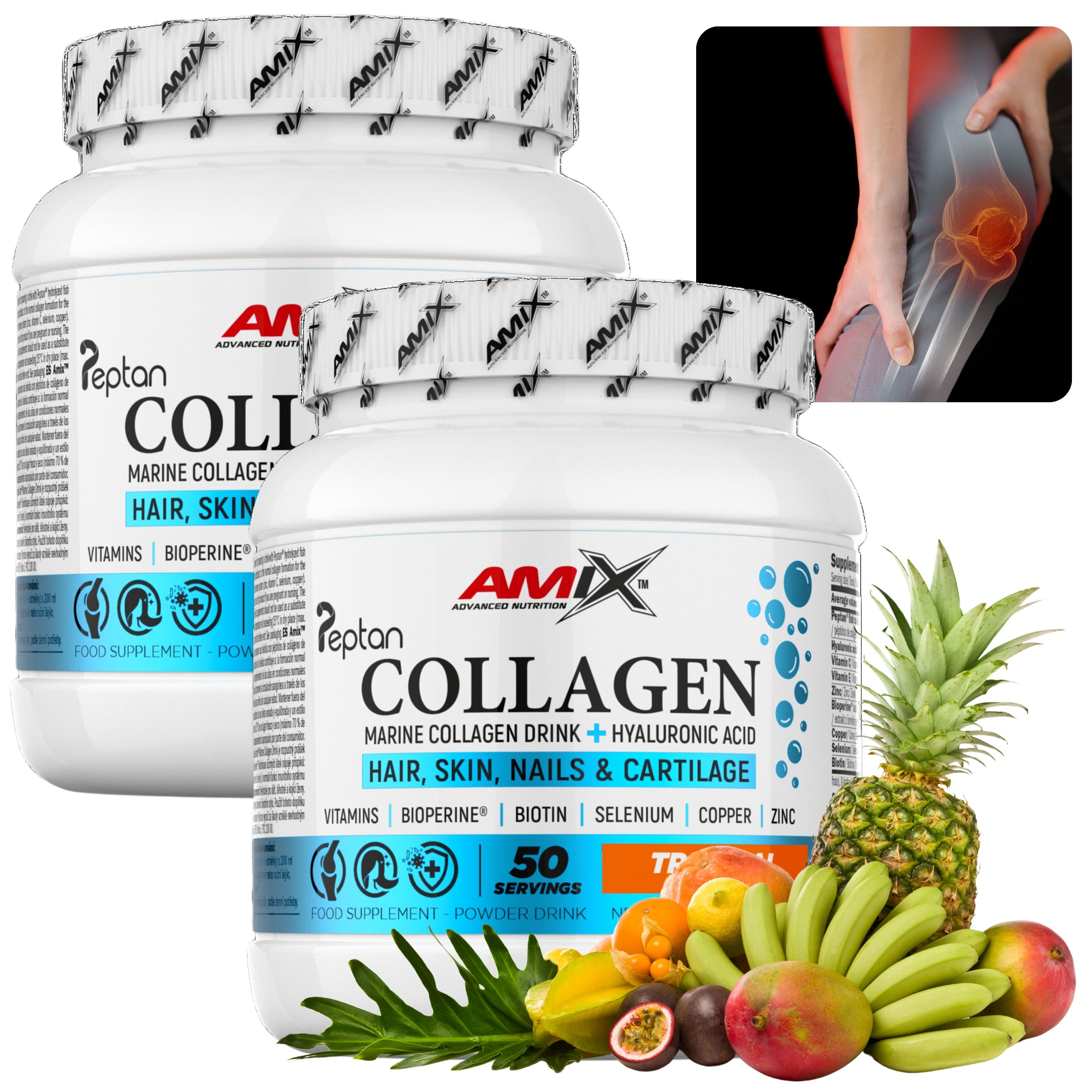 MARINE FISH COLLAGEN for drinking on the skin, hair, Joints Biotin Selenium Zinc
