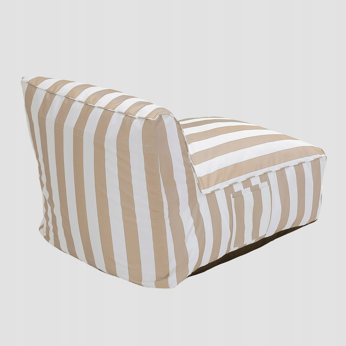 MARIS couch in white and beige stripes 72x102x65 cm HOMLA Brand Homla
