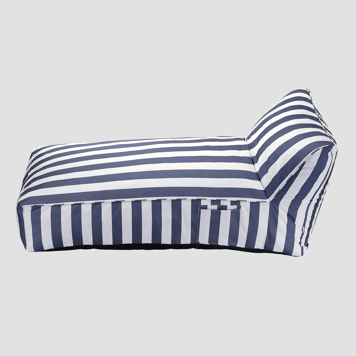 MARIS couch in white and blue stripes 70x150x65 cm HOMLA Brand Homla