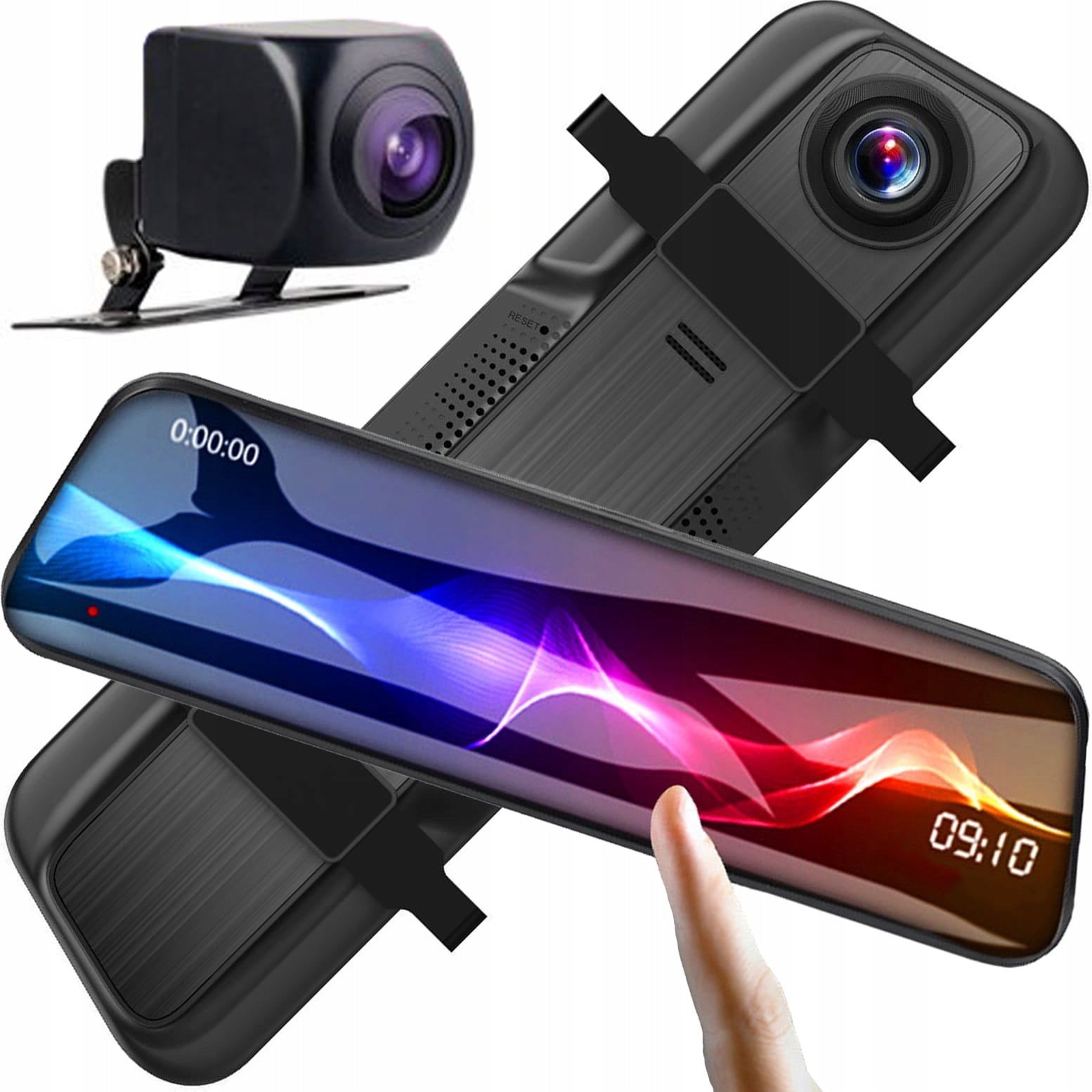 MARK1 Video recorder camera DRIVING RECORDER W02 in mirror with camera reversing